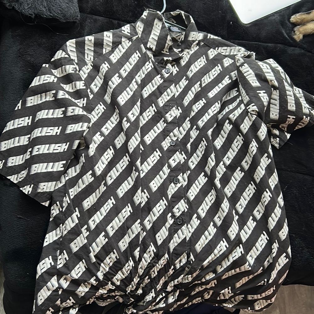 Billie eilish button up shirt